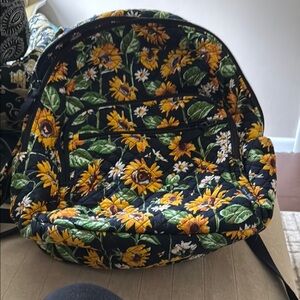 Vera Bradley Floral Sunflower Backpack